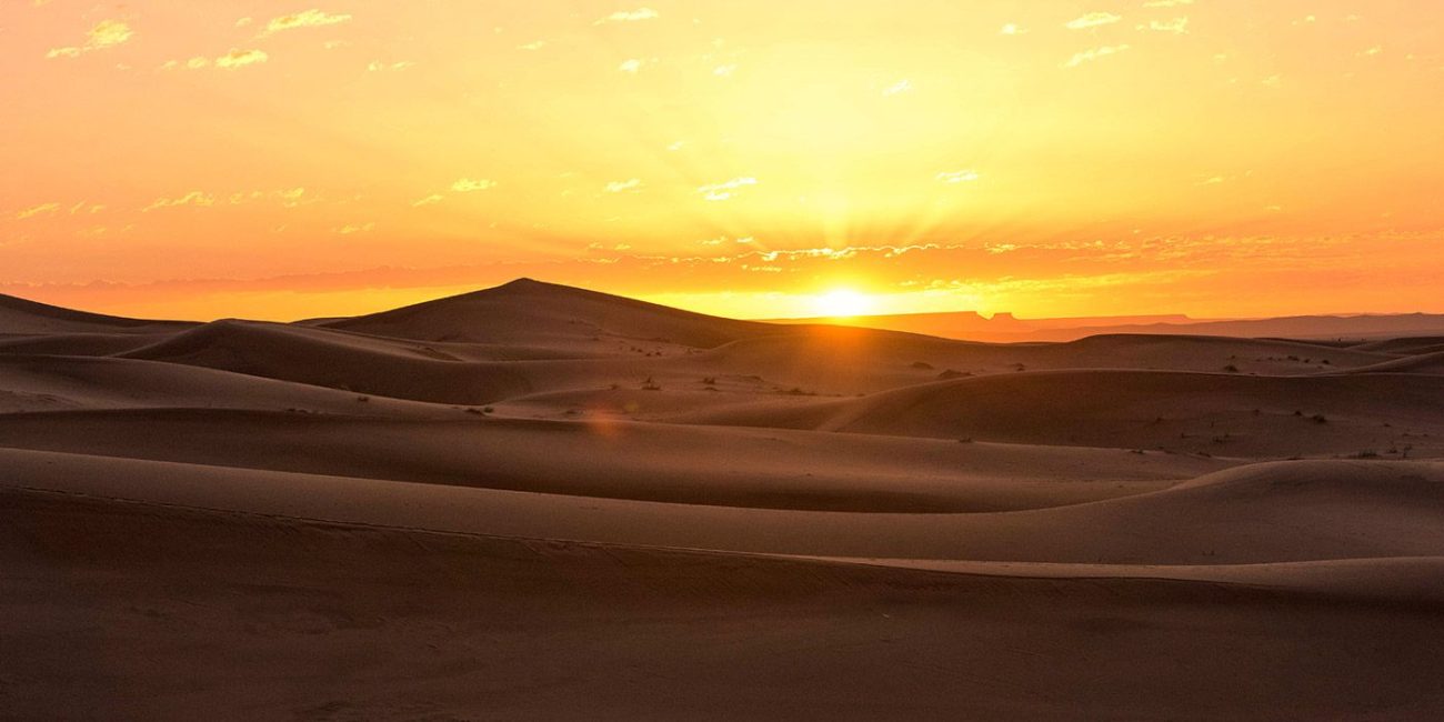 El desierto del Sahara en Marruecos